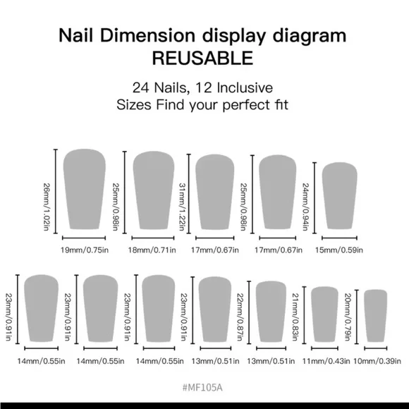 Press on nails Elegant Blue and Gold Nails set of 24 new - Picture 4 of 6